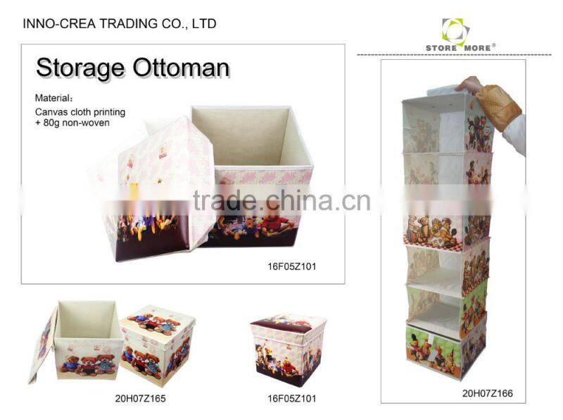 Cylinder vertical pearl cotton laundry basket, laundry bucket