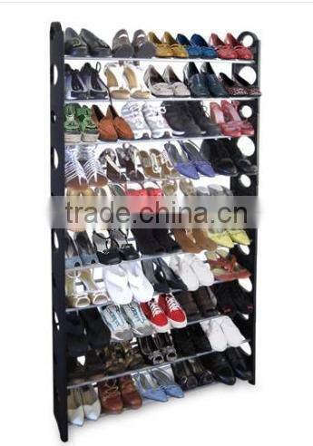 black plastic shoe rack in special style
