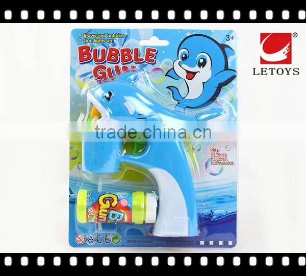 Guangdong produce safe summer toys plastic bubble gun with light