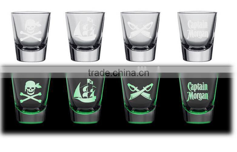 glow in dark beer glass