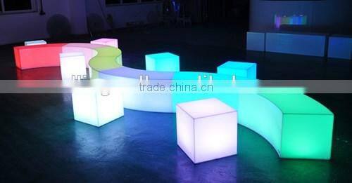 LED modern led cube lighted led cube chair outdoor seating cube color changing led cube / led light