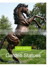 High quality garden decor lifesize antique brass horse statue
