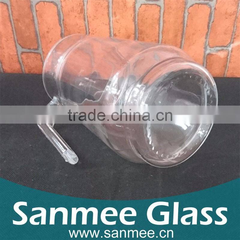 Transparent Glass Bottle With Handle Glass Water And Juice Bottle