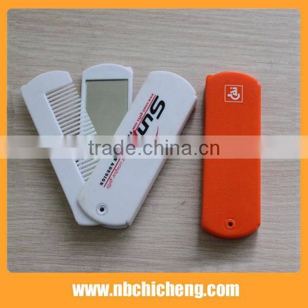 Folding Comb with Mirror Hotel Plastic Folding Comb