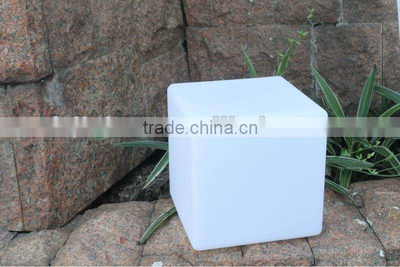 garden rechargeable 20cm LED cube chair