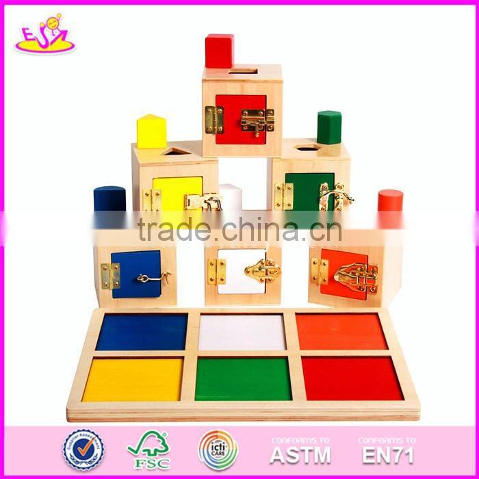 2017 New design toddlers educational montessori wooden toys W12F001