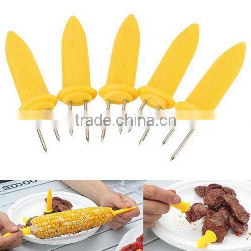Safe Mini Corn on the Cob Holders Skewers Needle Prongs Fork Picks Kitchen BBQ