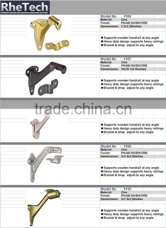 3" Heavy Duty Handrail Bracket in Satin Nickel