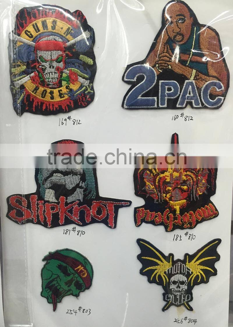 P003-002 to 007 Iron On, Stick on Fabric Skeleton Motifs Craft Sewing Embroidery Unique Patches Applique