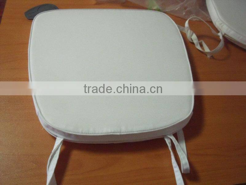 classic white soft cushion with tie for tiffany chair,banquet chair