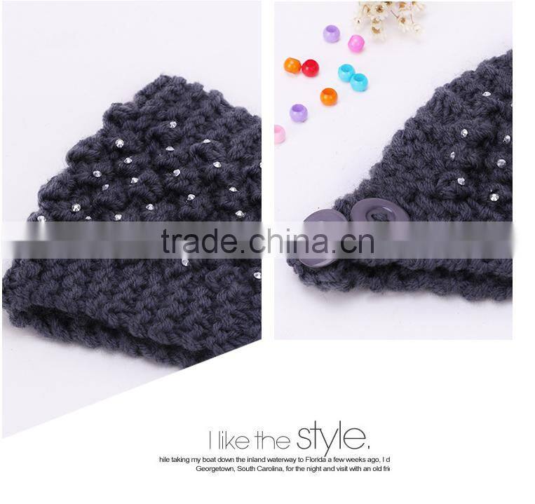 2015 Hot sell stock crochet head wraps crochet knit headwrap