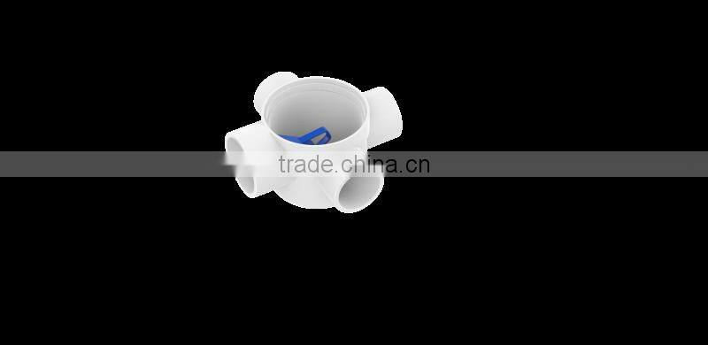 Factory price Manufacturer good quality PVC Fitting UPVC Rubber Joint plastic fitting for drainage GB floor drain