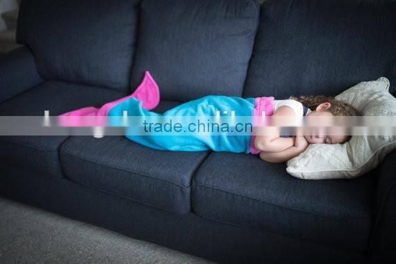 New Design Children's Super Soft Fleece Little Mermaid Tail Blanke Sleeping Bag HSD5765