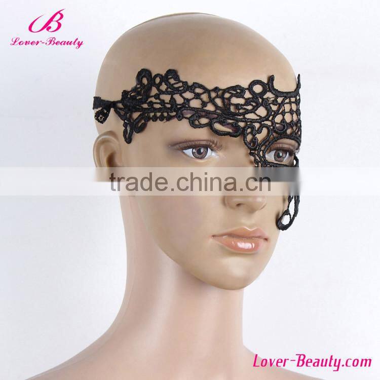 OEM design women cheap black face mask for dance