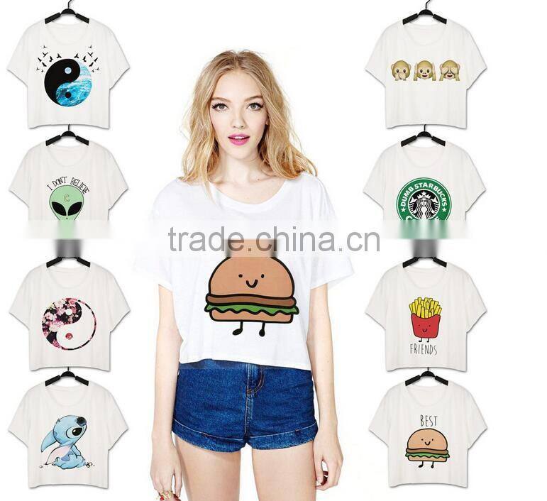 cartoon printed cute animal for girls tank top for eropean market