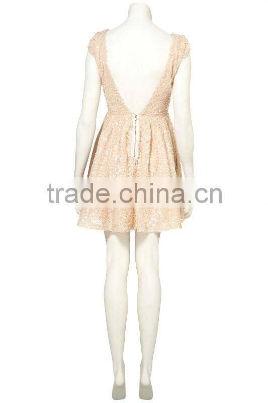 12DR133Allover Sequin Prom Dress