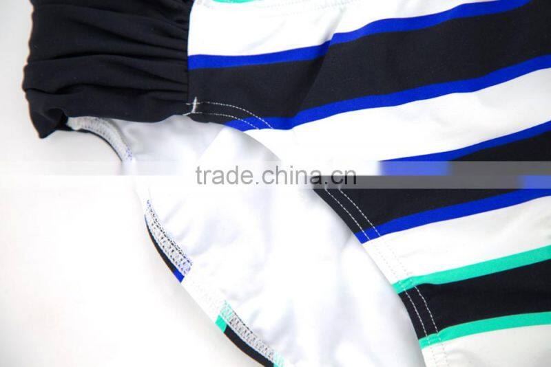 New Summer Beachwear Two Piece Stripe Kid Girl Bikini