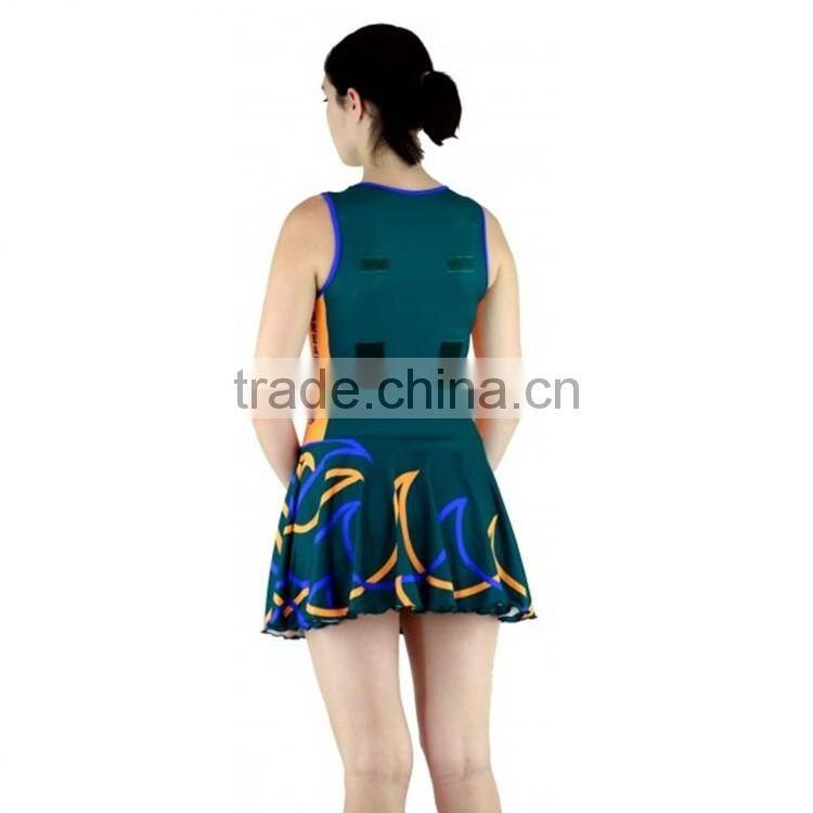 New Style custom sublimation basketball jersey netball dress cheap netball uniforms