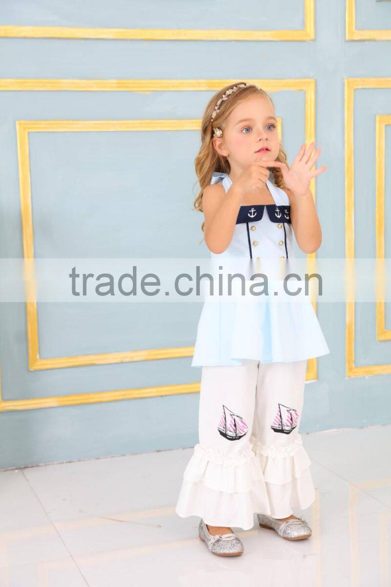 2017 New style children clothes clothing sets and conice kids outfits cheap baby girl clothes sets from shopping clothes