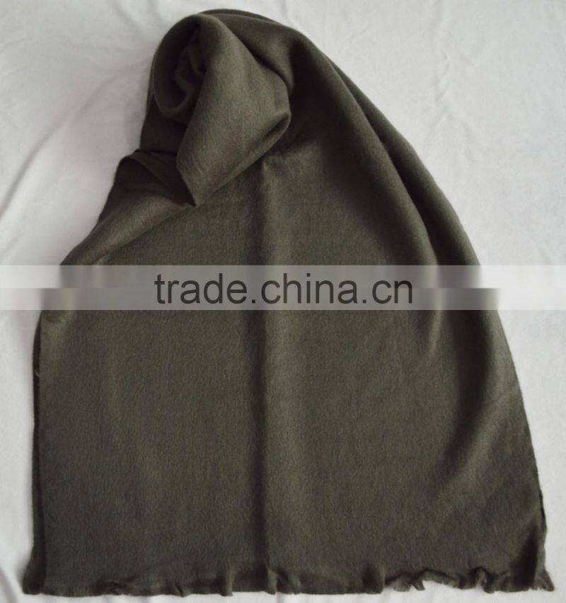 Fashion popular lady men unisex soft viscose winter solid plain fleece scarf