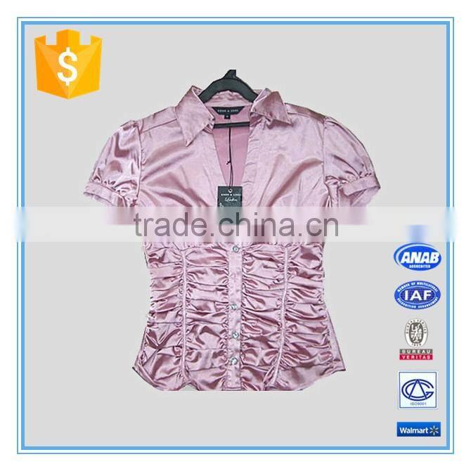 Women Fashion Clothes Ruffled Blouse