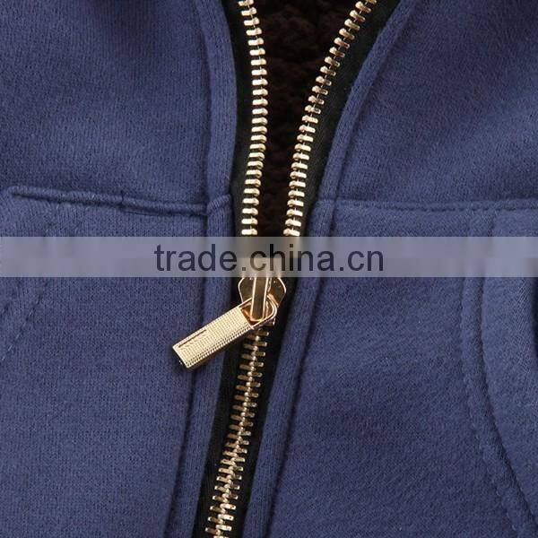 2016custom printer children thicken zipper jacket