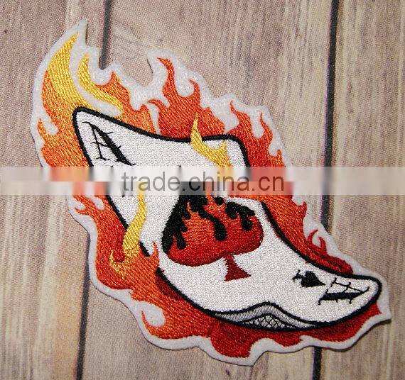 Custom dice & card embroidered patch for clothes embroidery patch made in china choose size/color