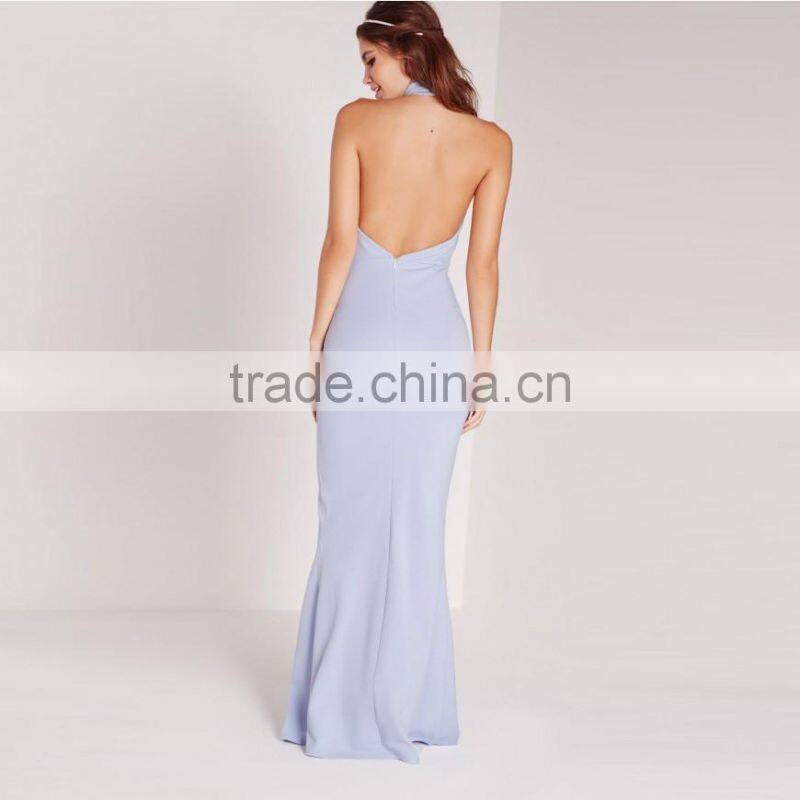 designer one piece party dress long frog backless style