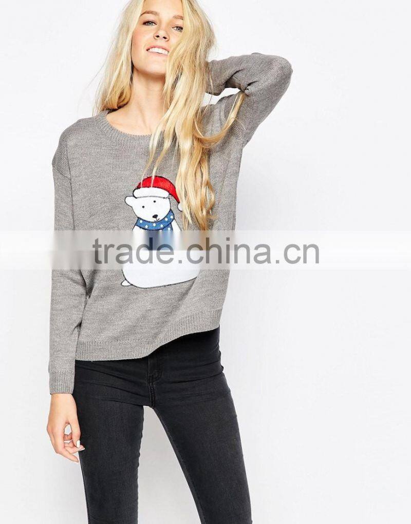 Fashion Christmas Pullover Hooded Sweater For Women