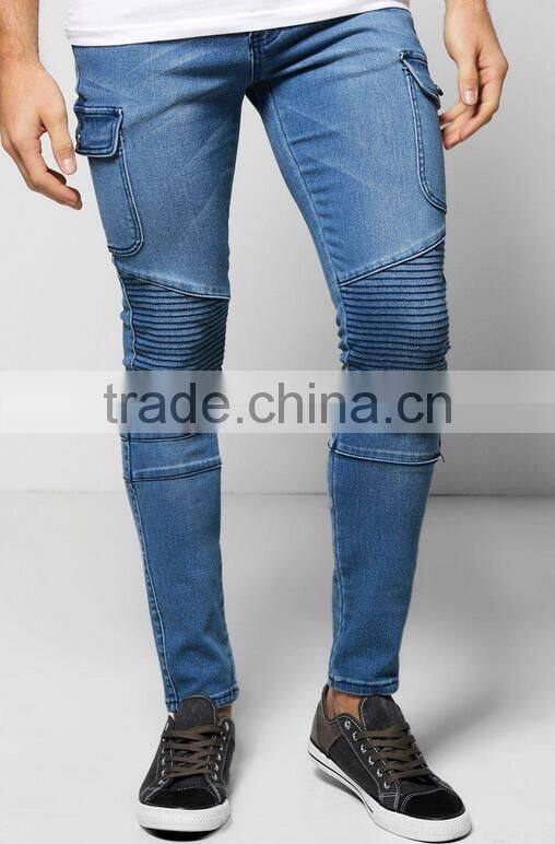 New In Skinny Jeans Quality Biker Denim Jeans With Pocket Design