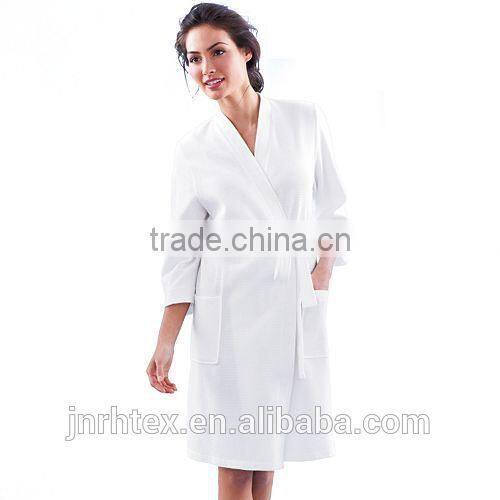 100% cotton bathrobe women,wholesale waffle bathrobe china