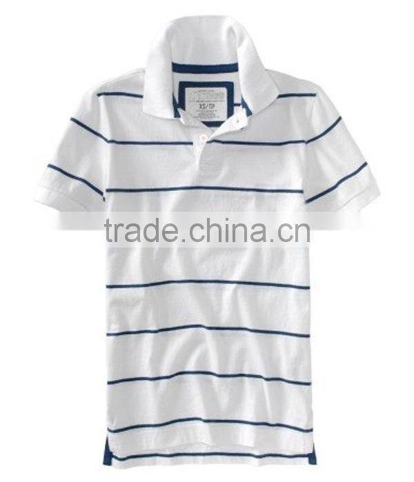 new design men's white collar solid color polo t shirt
