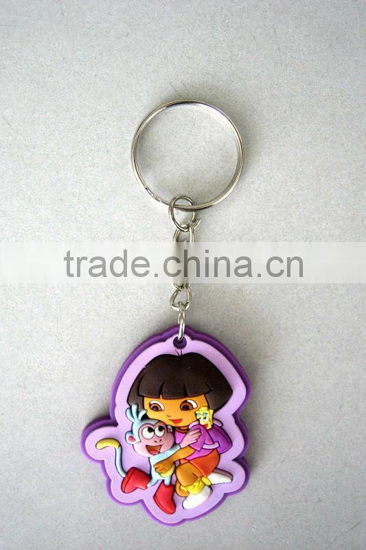 Hot sale silicone rubber keychain