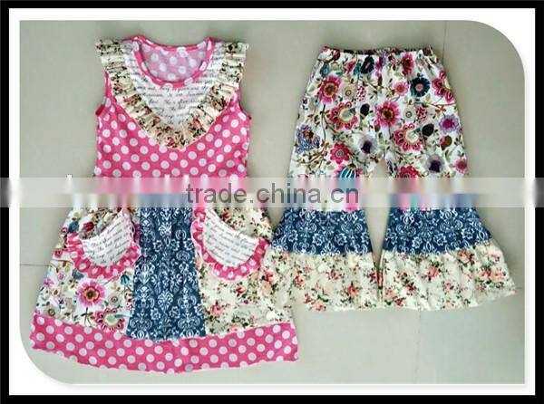 2016 summer fall boutique girl easter chevron girl outfit giggle moon girl remake ruffles clothing set summer wear cater outfit