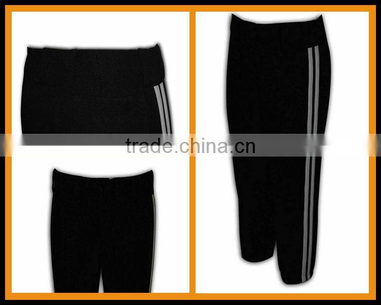 SIMPLE Lady comfortable fit long black knitted pants