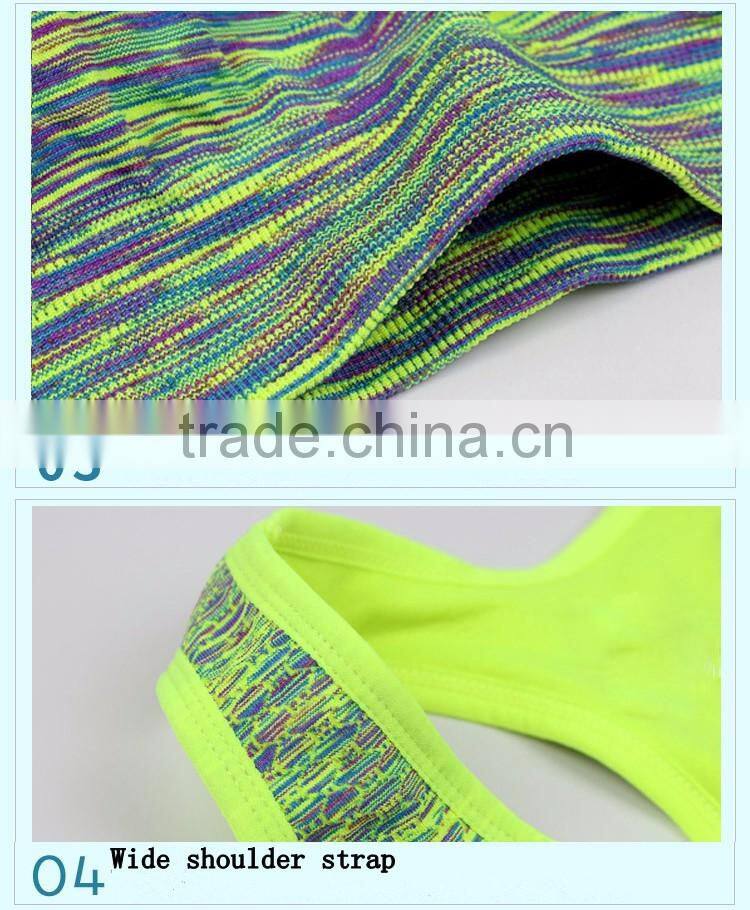 Factory Wholesale Sexy Seamless Gym Bra Top Womens Padded Sports Bra
