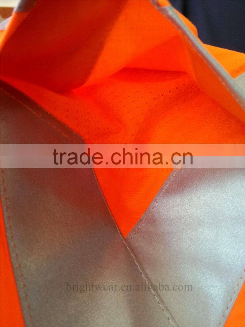 Australia hi-vis long sleeve cotton drill shirts with 3M8906 reflective tape