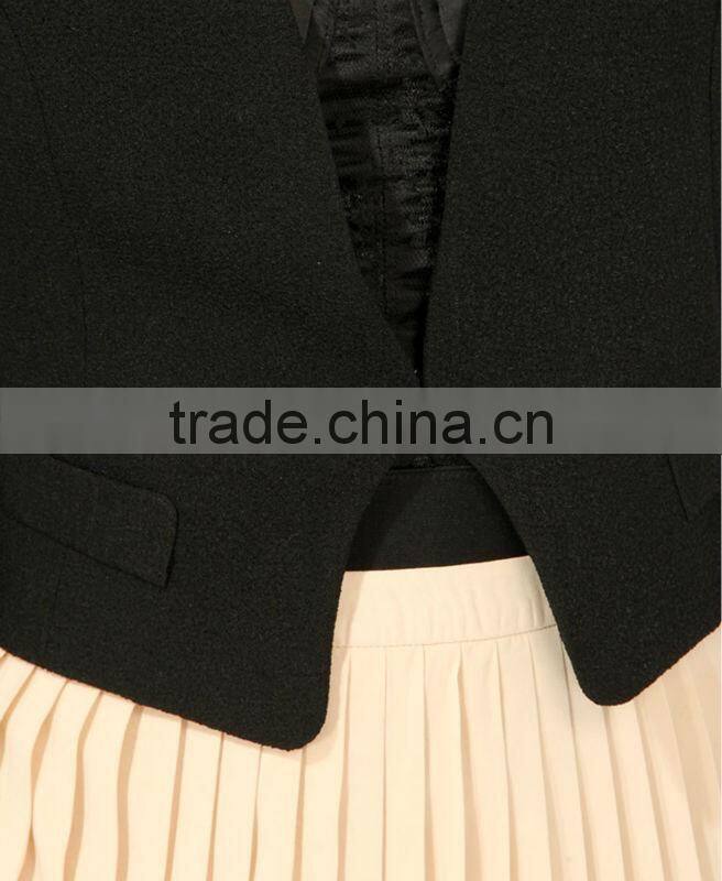 Women's Cropped Textured Blazer