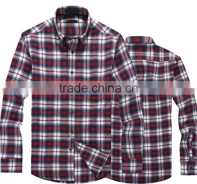Latest custom flannel shirts checks Mens dress shirts