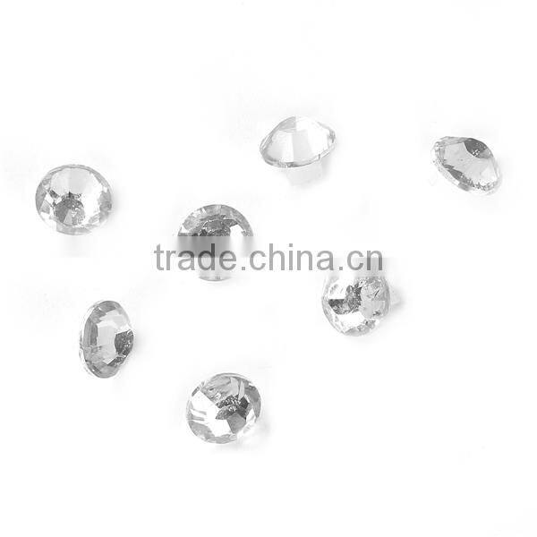 Rhinestone Hair Accessories Findings Round Transparent Clear