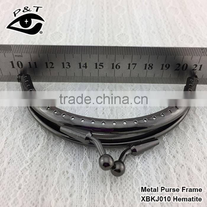 11CM half round shape bronze color with holes metal purse frames for handbags