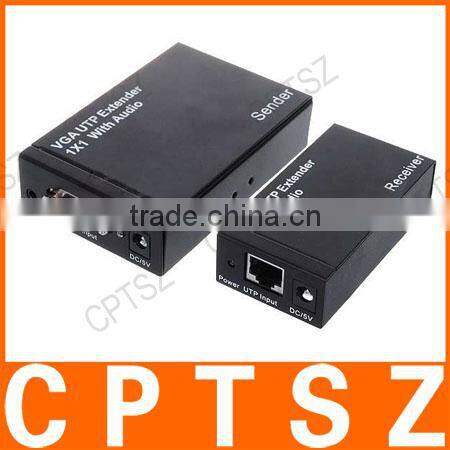 UTP VGA Audio/Video Extender - Black