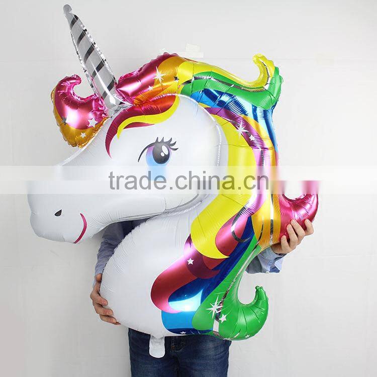 New Style Big Size Unicorn Balloon Foil Helium Animal Balloons Party Decoration