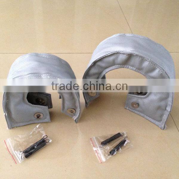 grey/black fiberglass thermal T3/T4/T6 turbo heat shield cover