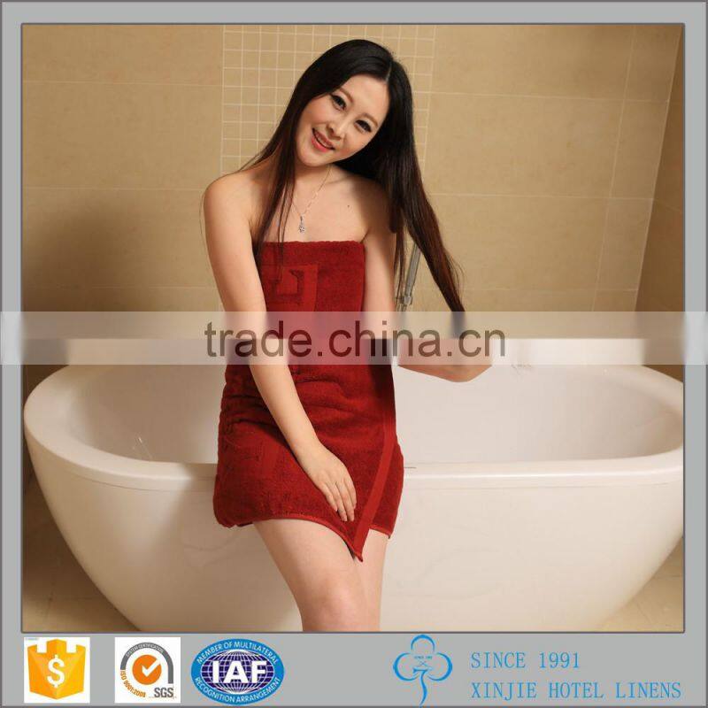 Wholesale Solid jacquard Terry 100% cotton hotell towel for hair salon