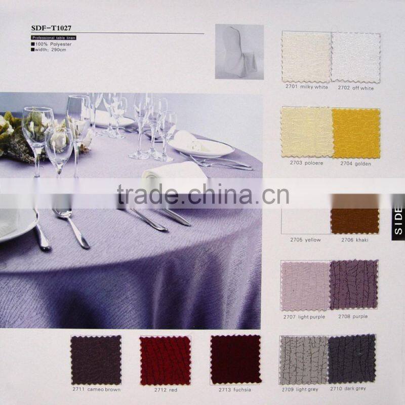 Factory Wholesale hotel restaurant banquet party table linens white tablecloth wedding round table cloths for sale