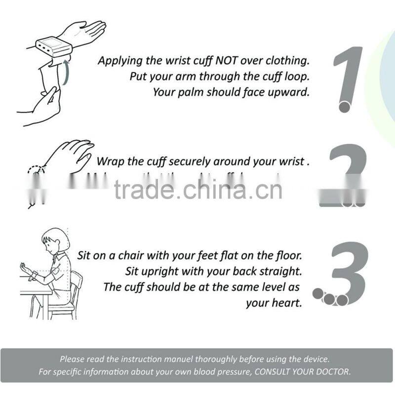 Blood Pressure Monitor with LCD Digital Display Irregular Heartbeat Indicator Portable and Perfect for Home Use