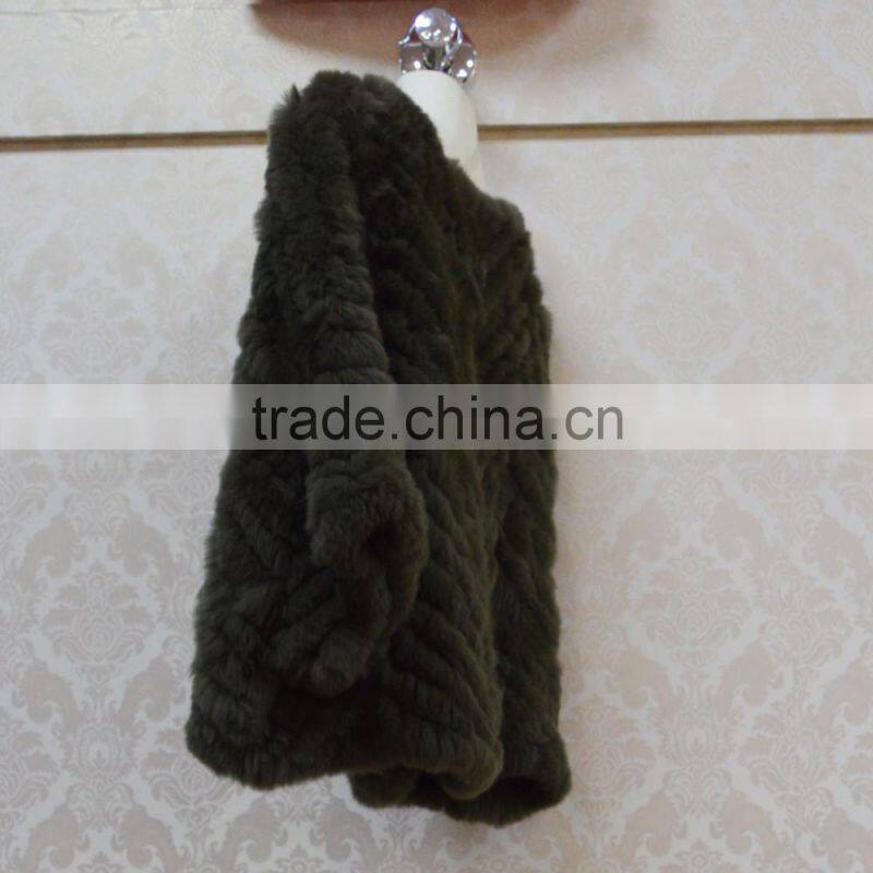 SJ497-02 Cheap Mexico Dropping Selling Fashion Rabbit Shawl Coat Fur