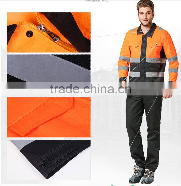 new fashion yellow safety reflective jacket unisex workwear
