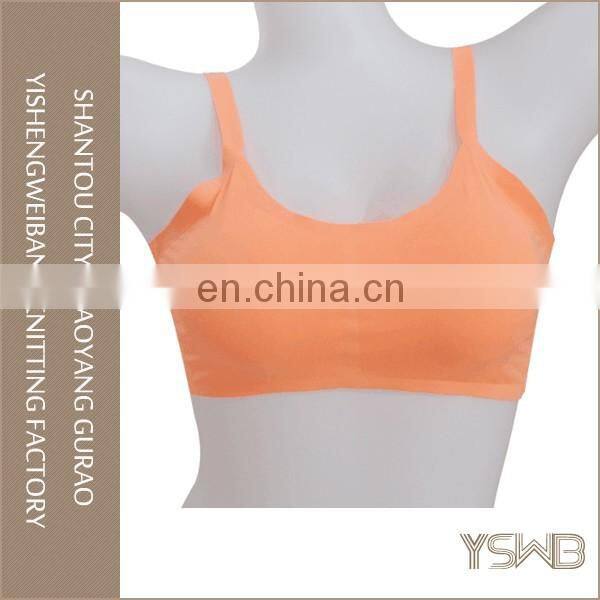 French style running trainning polyester fitness sport bra with breathable